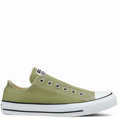 Férfi Converse Seasonal Colour Chuck Taylor All Star Slip Tornacipő CO1304692 Olivazöld